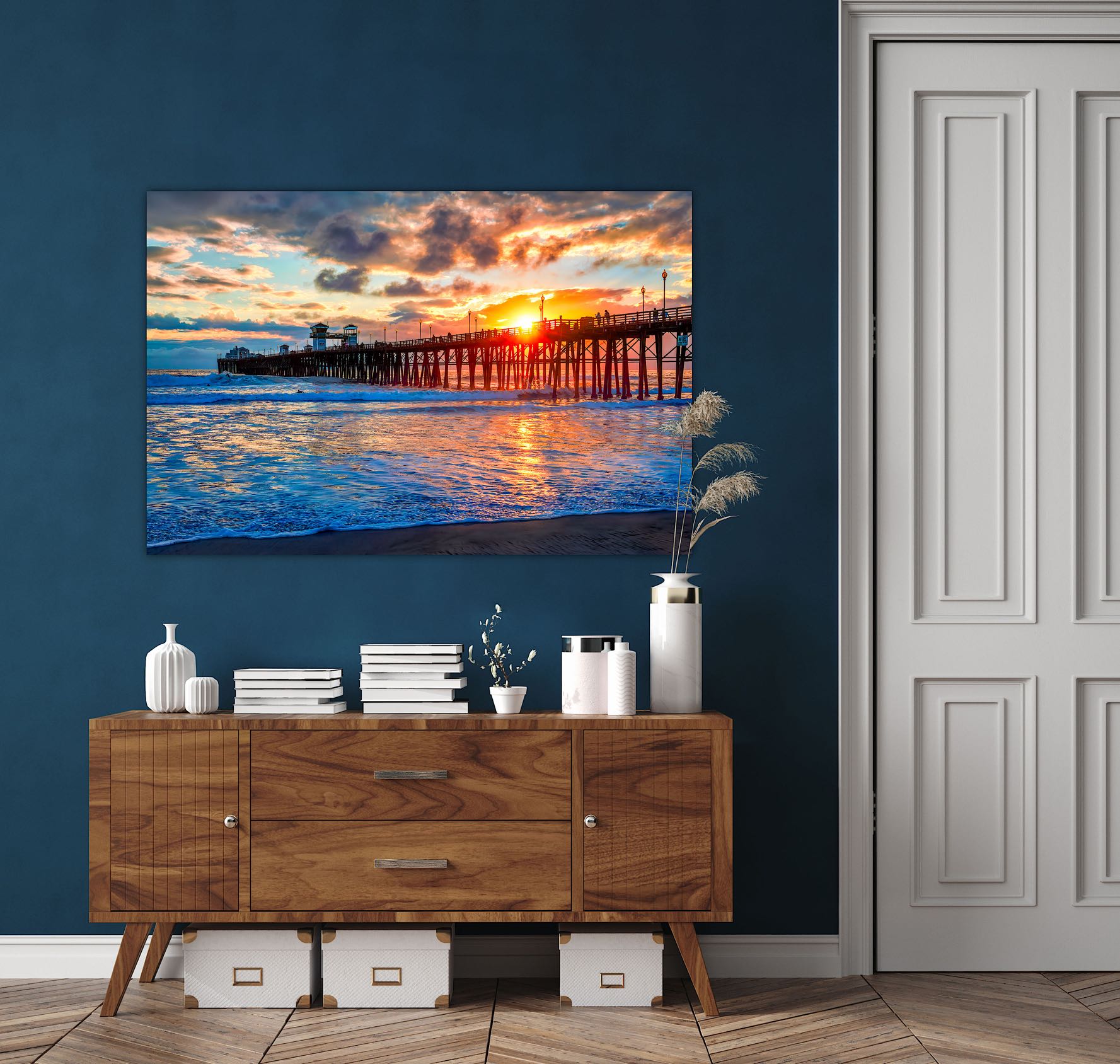 "Pier Life" Oceanside Pier fine art photography by Craig Meyer showing lively pier scene in Oceanside California