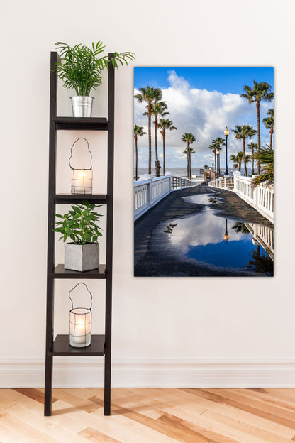 art photography by Craig Meyer capturing a playful unframed pier scene in Oceanside California