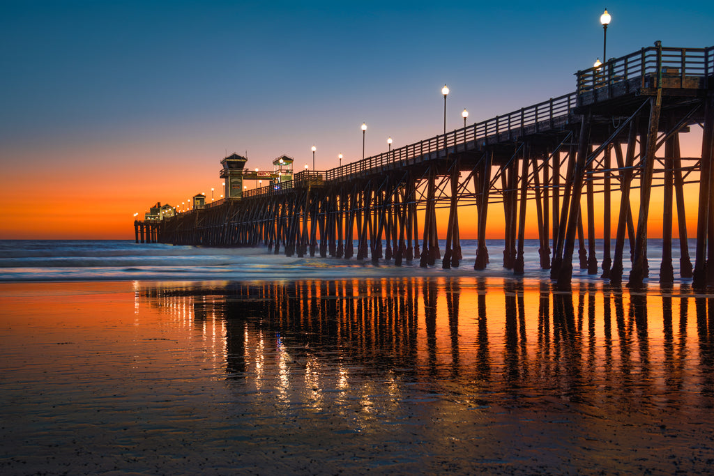 Autumn Glow Oceanside Pier Oceanside CA - Craig Meyer Photography